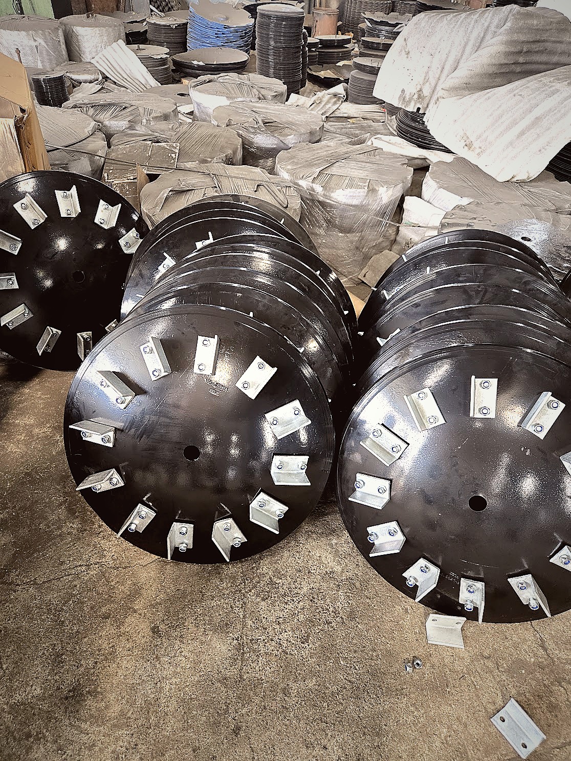 Superseeder disc assemblies ready for dispatch