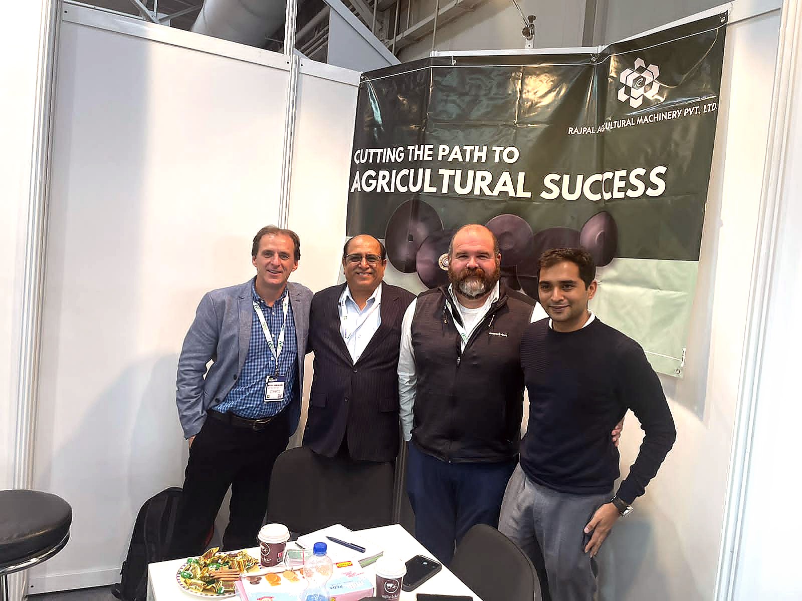Rajpal team at Agritechnica with buyers